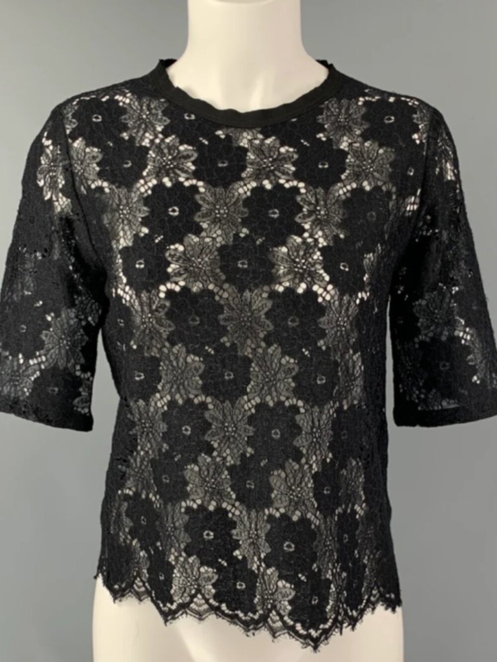 Sandro Polyamide Blend Short Sleeve Top